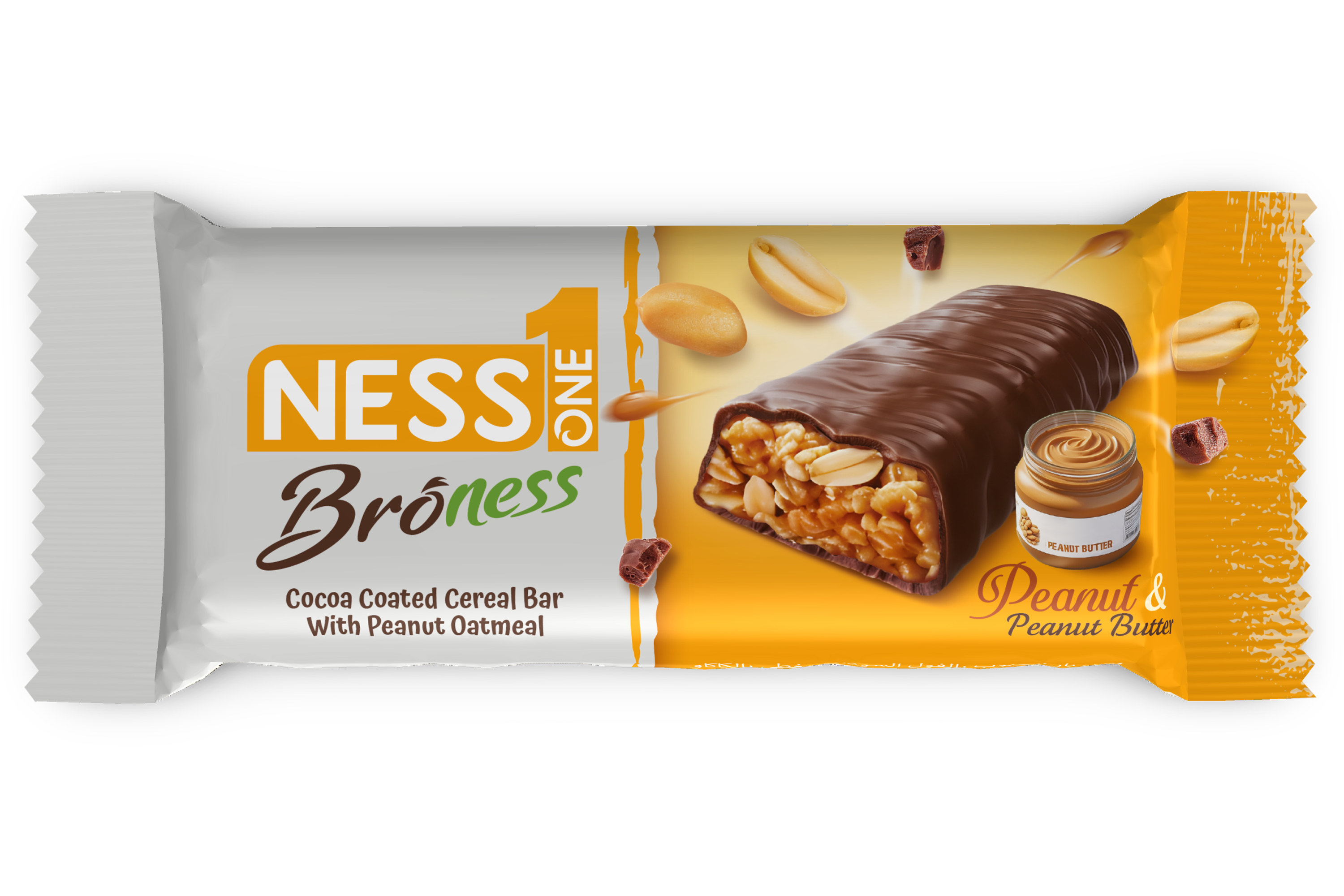 COCOA COATED CEREAL BAR
with PEANUT OATMEAL