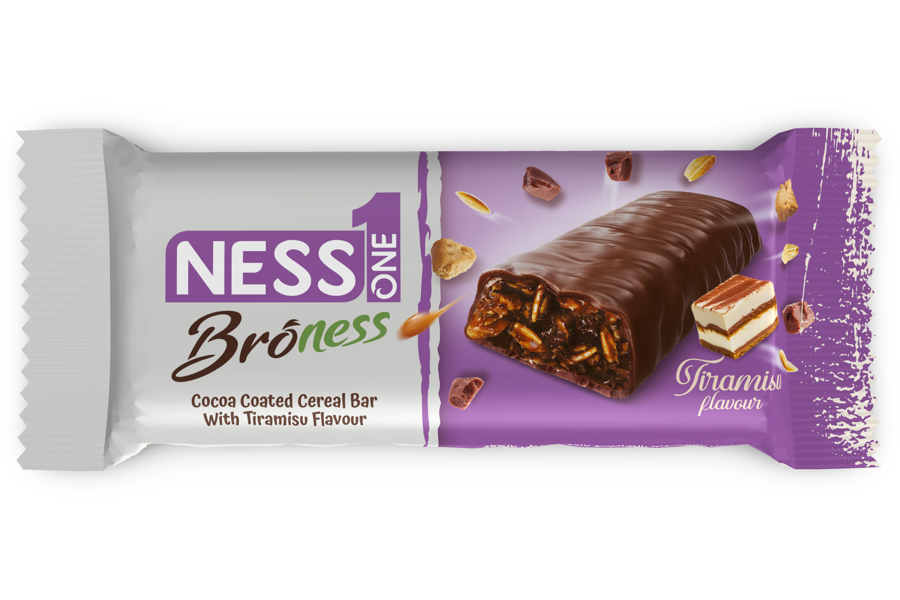 COCOA COATED CEREAL BAR
with TIRAMISU FLAVOUR