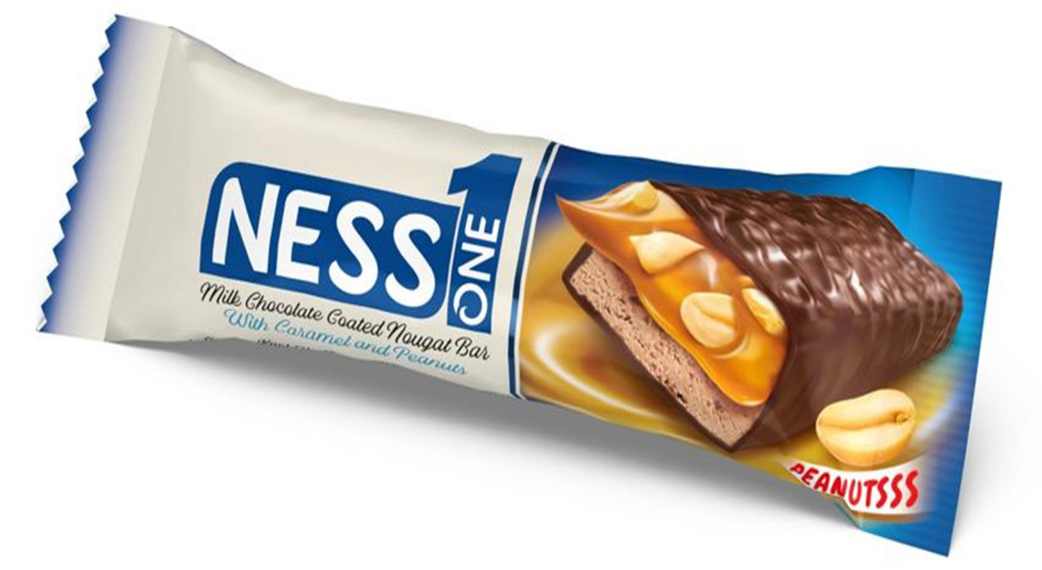 <strong>MILK CHOCOLATE COATED NAUGAT BAR</strong>